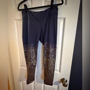 Lilly Pulitzer Navy and Gold Luxletic Pants